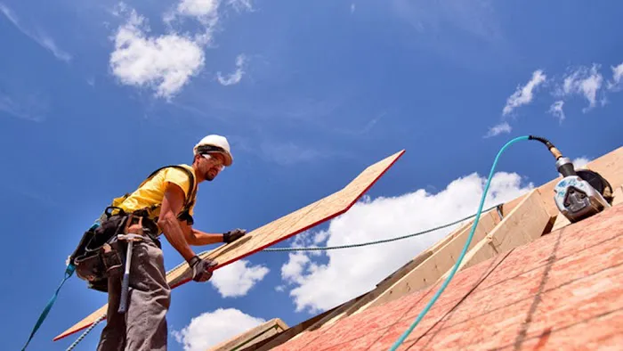 Wallace Roofing siding gutter sign window commercial residential flat metal asphalt shingle drywall insulation repairs Picture 1