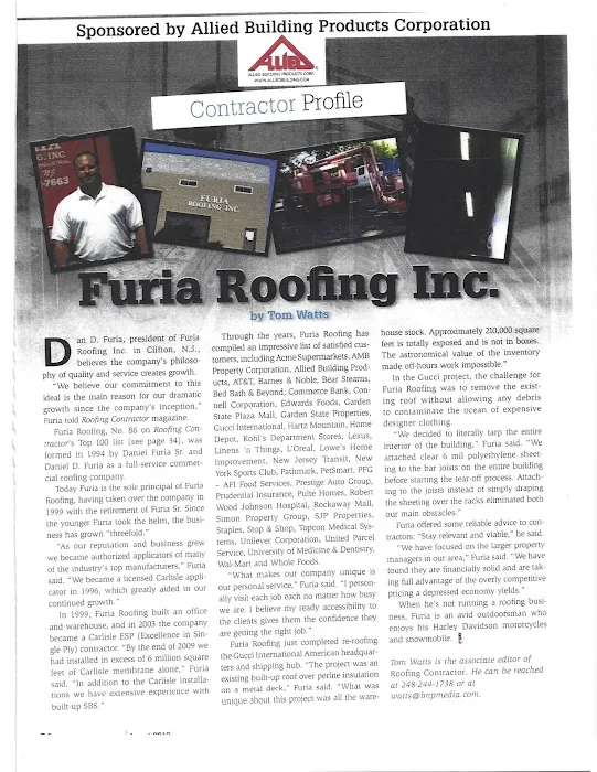Furia Roofing, Inc. Picture 1