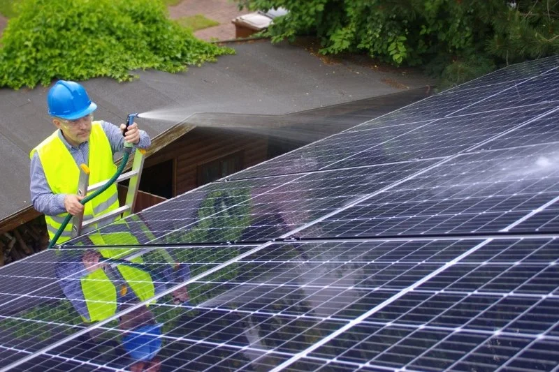 How to Clean Solar Panels on a Roof Without Damaging Shingles or Voiding Warranties