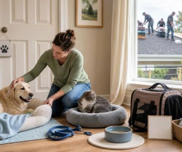 How to Keep Pets Safe During Roof Repair Work