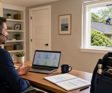How to Work From Home During a Roof Repair Project