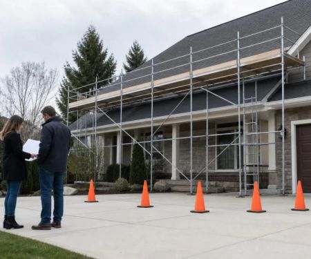 Roof Repair Scaffold Plan: Access, Exclusion, and Removal