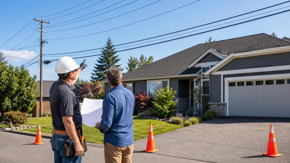 Roof Work Near Power Lines: A Homeowner Safety Plan