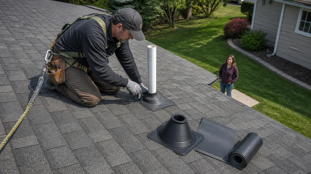 Roof Pipe Boot Leak: Check the Vent, Flashing, and Deck Together