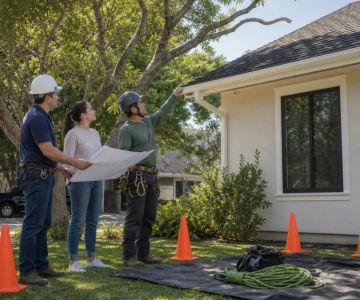 Tree Branches Near Roof Repair: Coordinate Before Work