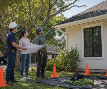 Tree Branches Near Roof Repair: Coordinate Before Work