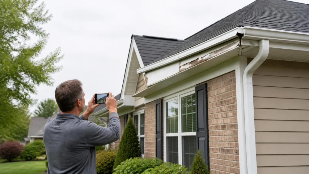 Soft or Peeling Fascia: Check the Roof Edge and Gutters