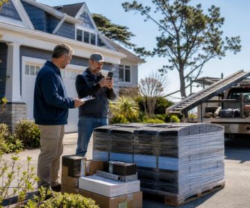 Roofing Material Delivery: Check Labels From the Ground