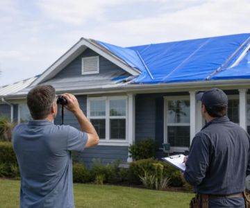 Temporary Roof Tarp: Monitor It From the Ground and Schedule Permanent Repair