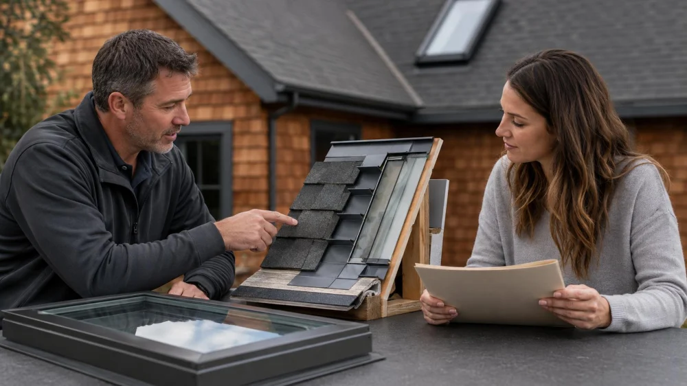Roof Repair Around a Skylight: Define Flashing Scope