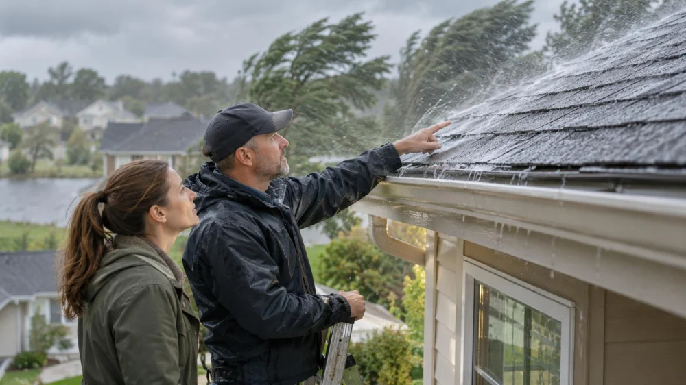 Wind-Driven Roof Rain: Direction, Entry, and Evidence