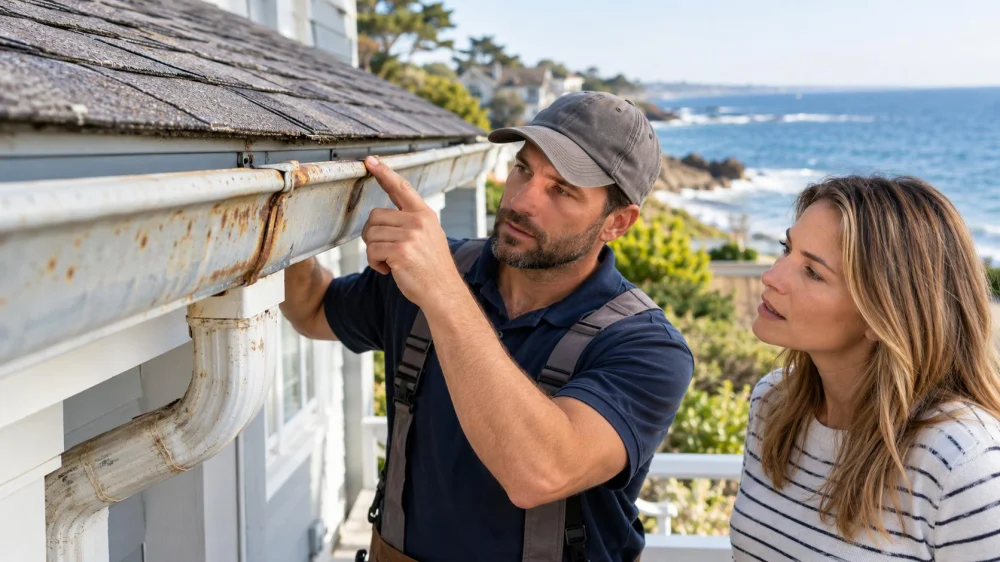 Coastal Gutter Corrosion: Joints, Coating, and Drainage