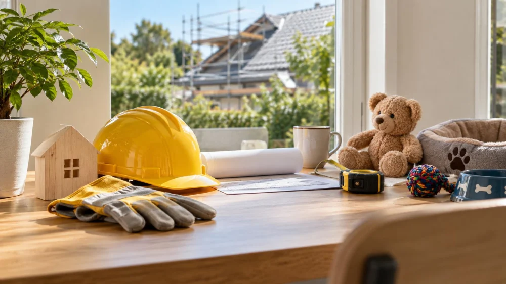 Roof Work-Zone Plan: Children, Pets, Dust, and Access