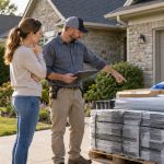 Roof Repair Material Delivery: Access, Cover, and Count