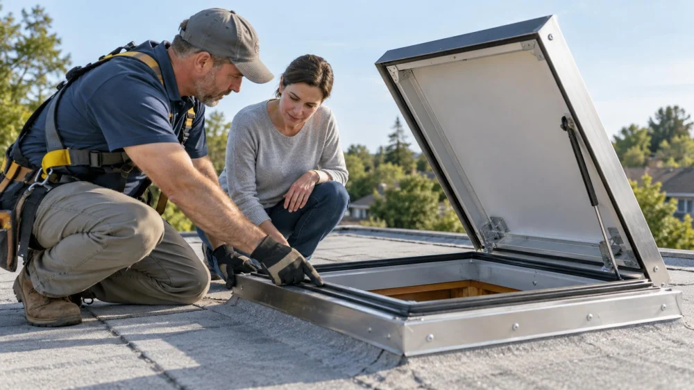 Roof Access Hatch Review: Fasteners, Seal, and Safety